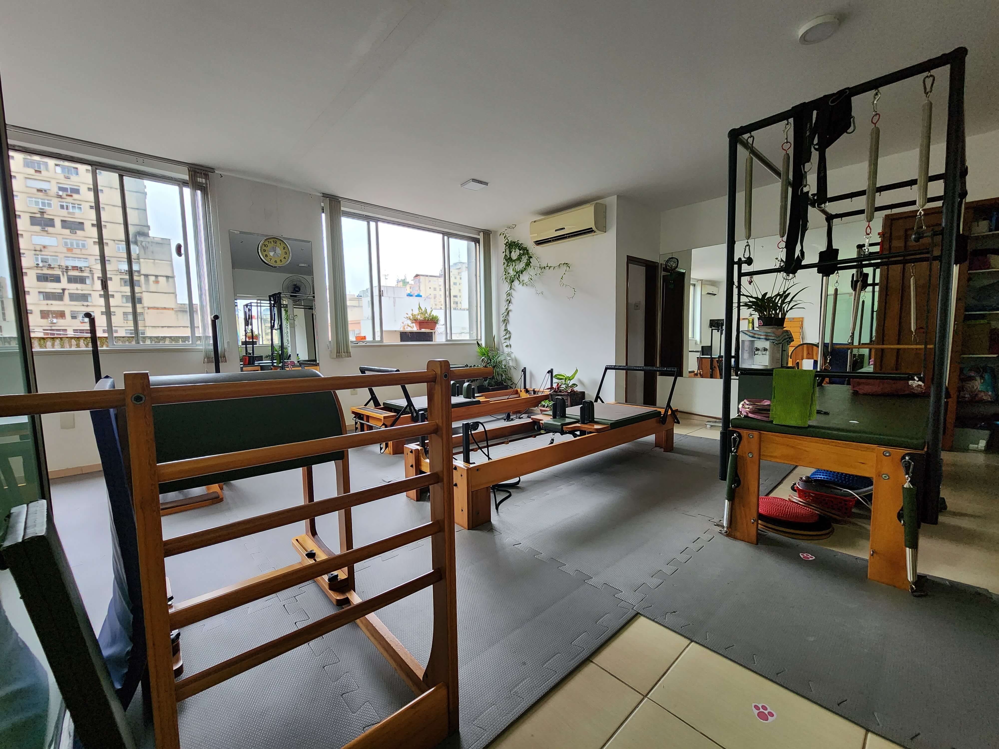 Vista interna do Bem Pilates Studio